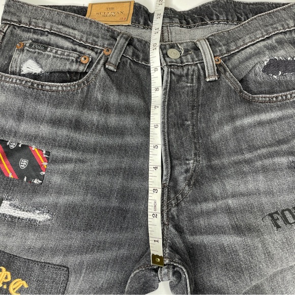 Polo Ralph Lauren Sullivan Slim Graffiti Patch Jeans - Picture 13 of 15